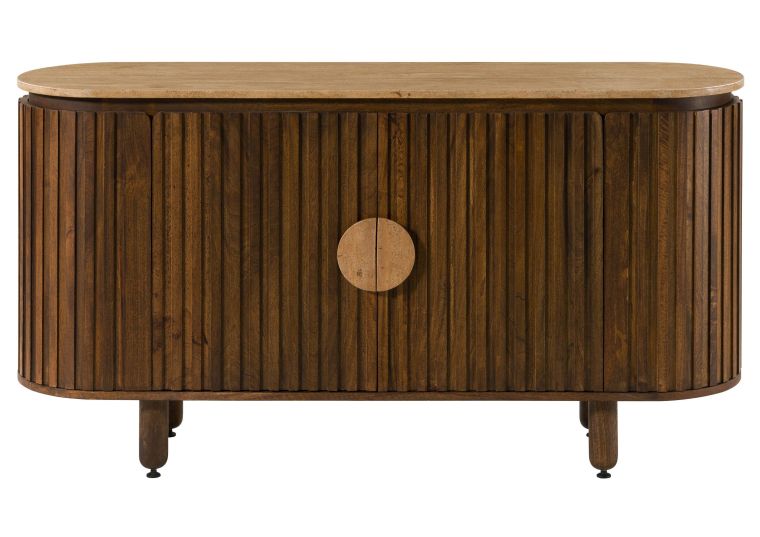 Buffet en bois de Manguier 152x40x80 marron huilé KYOTO #111