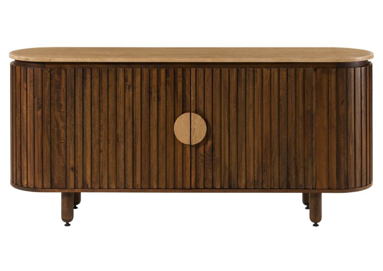 Buffet en bois de Manguier 180x40x80 marron huilé KYOTO #112