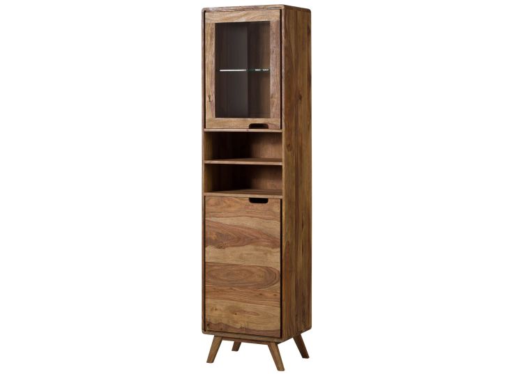 Armoire  50x35x193 en bois de Sheesham naturel sablé MALMÖ 2 #255