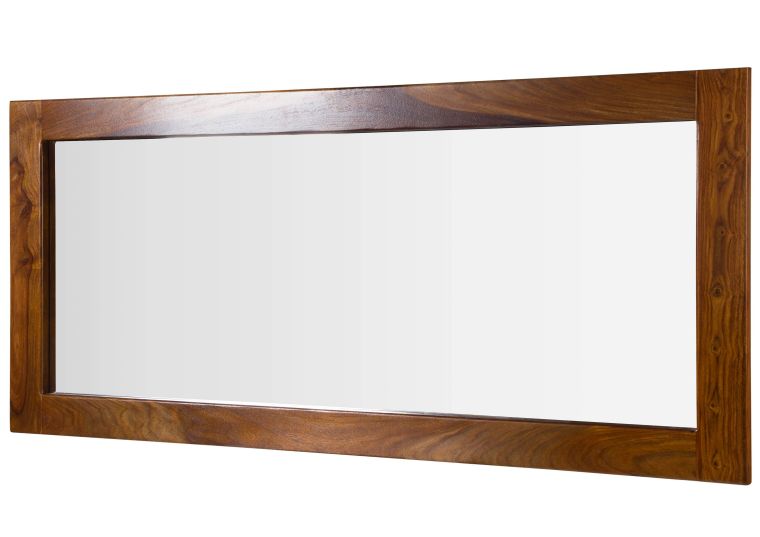 Miroir 145x3x65  en bois de Sheesham noisette laqué TORONTO #313