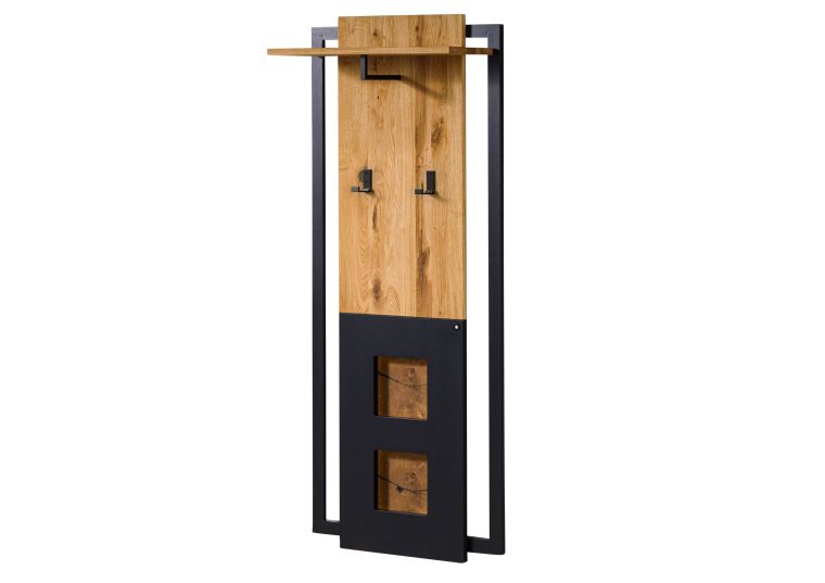 Porte manteau 64x30x160  en bois de Chêne sauvage naturel Laqué / huilé KITZBÜHEL #134